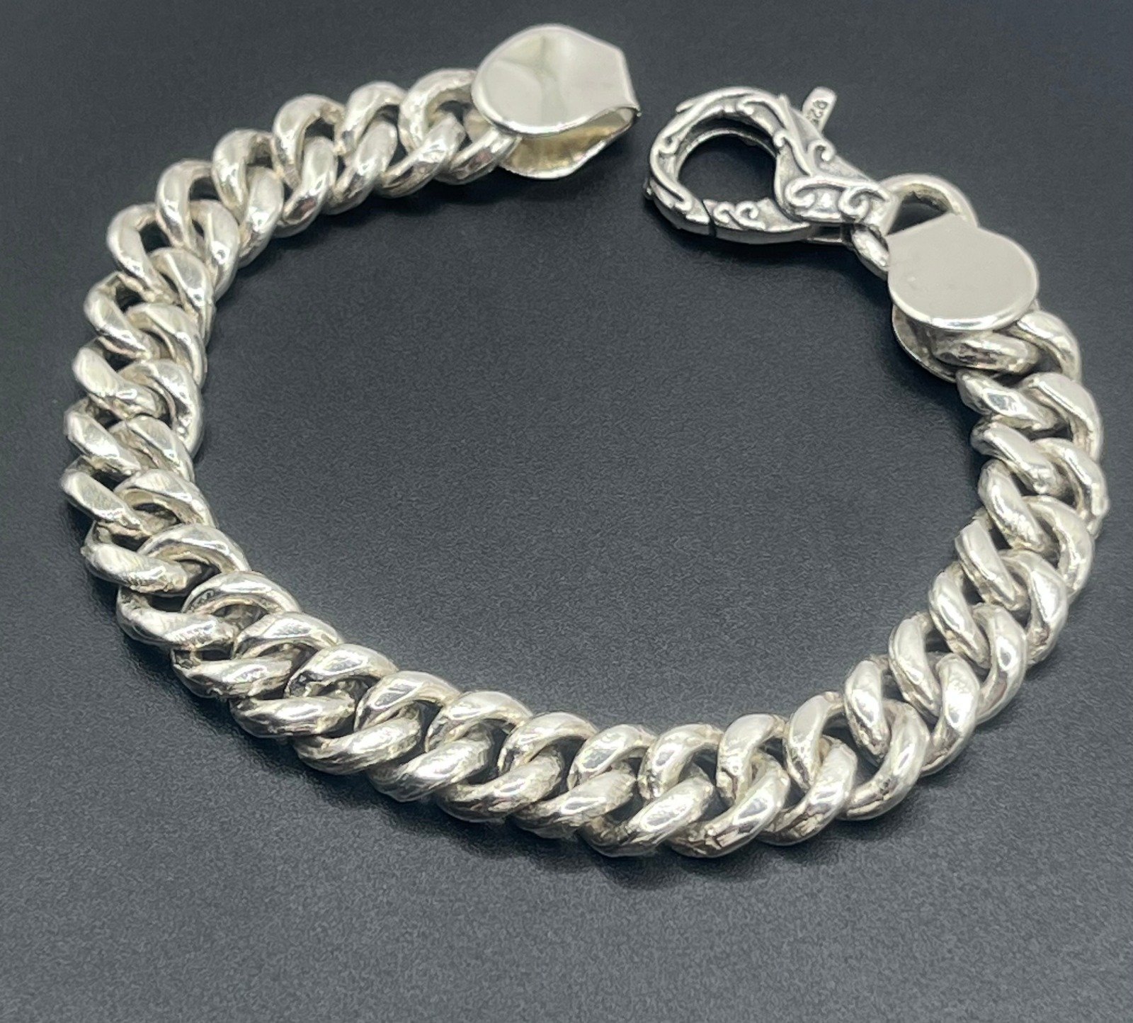 925 Silver Bracelet – 10 mm, Handmade