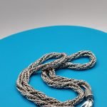 Twisted Foxtail Solid Necklace 925 Silver 5x5 mm - Image 2