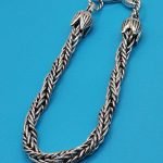 Twisted Foxtail Bracelet – Tulip Ends 5x5 mm 925 Sterling Silver - Image 3