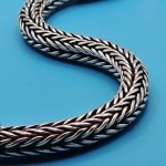 Bali Woven Bracelet 7x7 mm 925 Sterling Silver