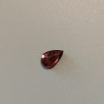 1.97 ct Pear Reddish Purple Sapphire 10.5 × 6.5 mm Unheated Mozambique