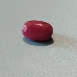 12.15 ct Oval Purplish Red Ruby 16 × 9.7 mm Unheated Tanzania