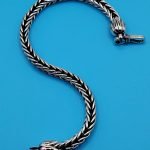 925 Solid Sterling Silver Bali Woven Bracelet - Image 5