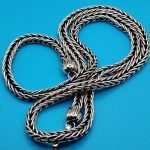 925 Solid Sterling Silver Bali Woven Chain 5x5 mm 23 Inch - Image 5