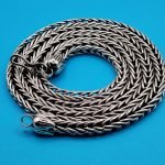925 Solid Sterling Silver Bali Woven Chain 5x5 mm 23 Inch - Image 3