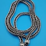 925 Solid Sterling Silver Bali Woven Chain 5x5 mm 23 Inch - Image 4
