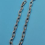 Minimalist Twisted Wire Oval Bracelet 5mm 925 Sterling Silver - Image 2