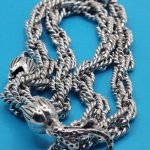 Twisted Links Chain 925 Sterling Silver 5x5 mm