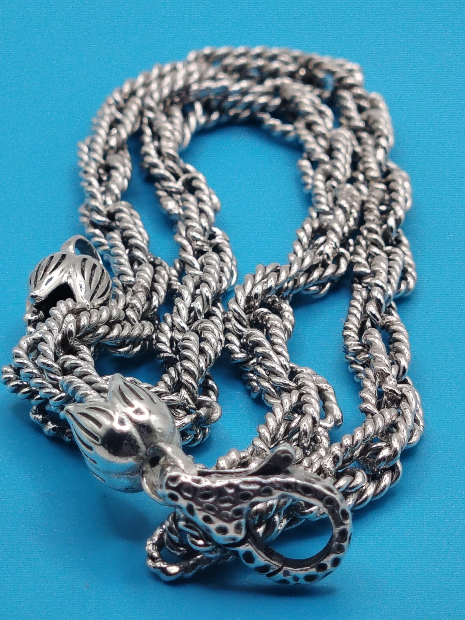 Twisted Links Chain 925 Sterling Silver 5x5 mm