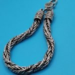Unique Twisted Woven 925 Sterling Silver Bracelet 7x7 mm - Image 3
