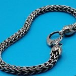 Double Woven Bali Ankle Bracelet – Tulip Ends – Push Clasp 5x5 mm 925 Sterling Silver - Image 2