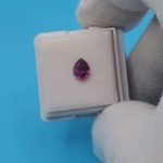 Pinkish Purple Sapphire Pear Cut 1.07 ct 7 x 5.4 mm - Image 4