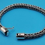 Bali Woven Bracelet 6x6 mm Lock Clasp Sterling Silver