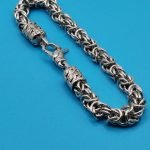Byzantine Bracelet – 7x7 mm 925 Sterling Silver