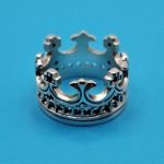 925 Silver Crown Pinky Ring Size 6